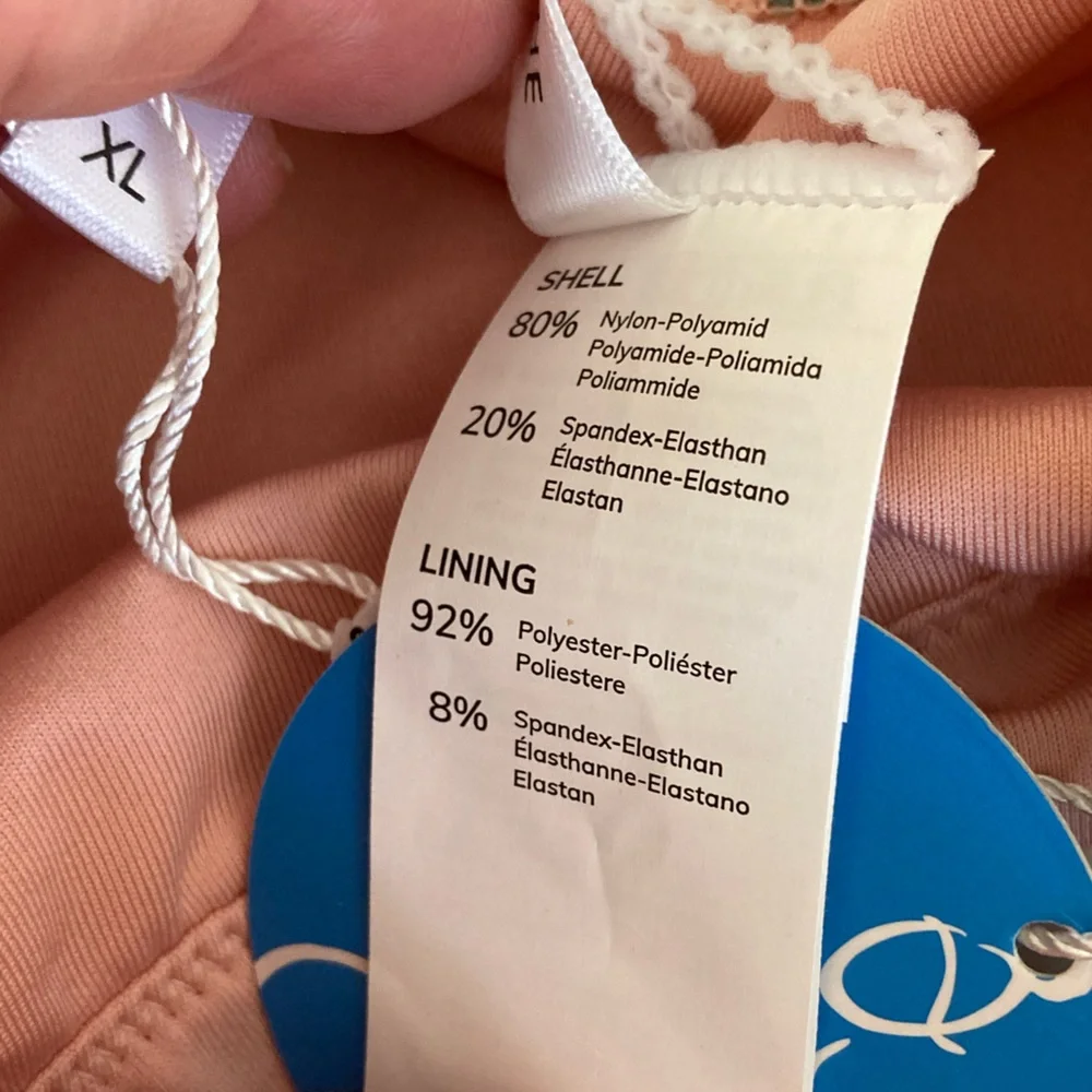 NWT Cupshe Pink floral one piece monokini XL Swimsuit Swimwear Swim